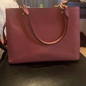 Rose color kate spade purse